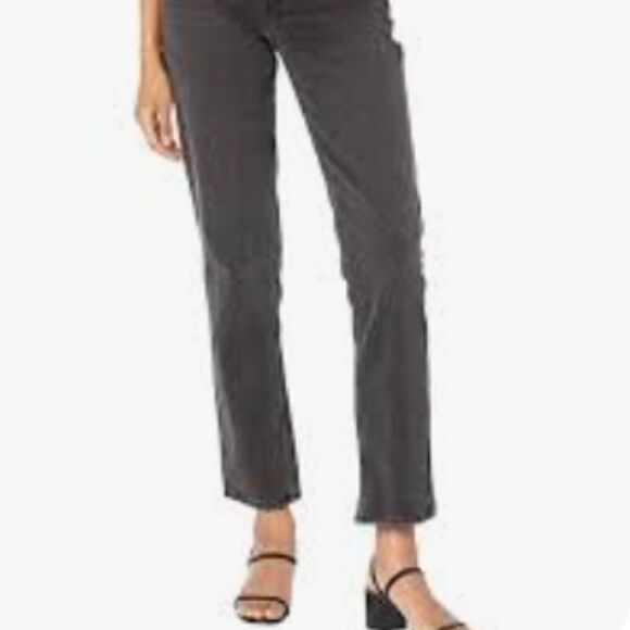 Abercrombie & Fitch Women's 32 14 90s Slim Straight Ultra High Rise Black Jeans - Picture 12 of 14